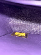 Chanel Timeless Classic flap mini rectangle patent purple
