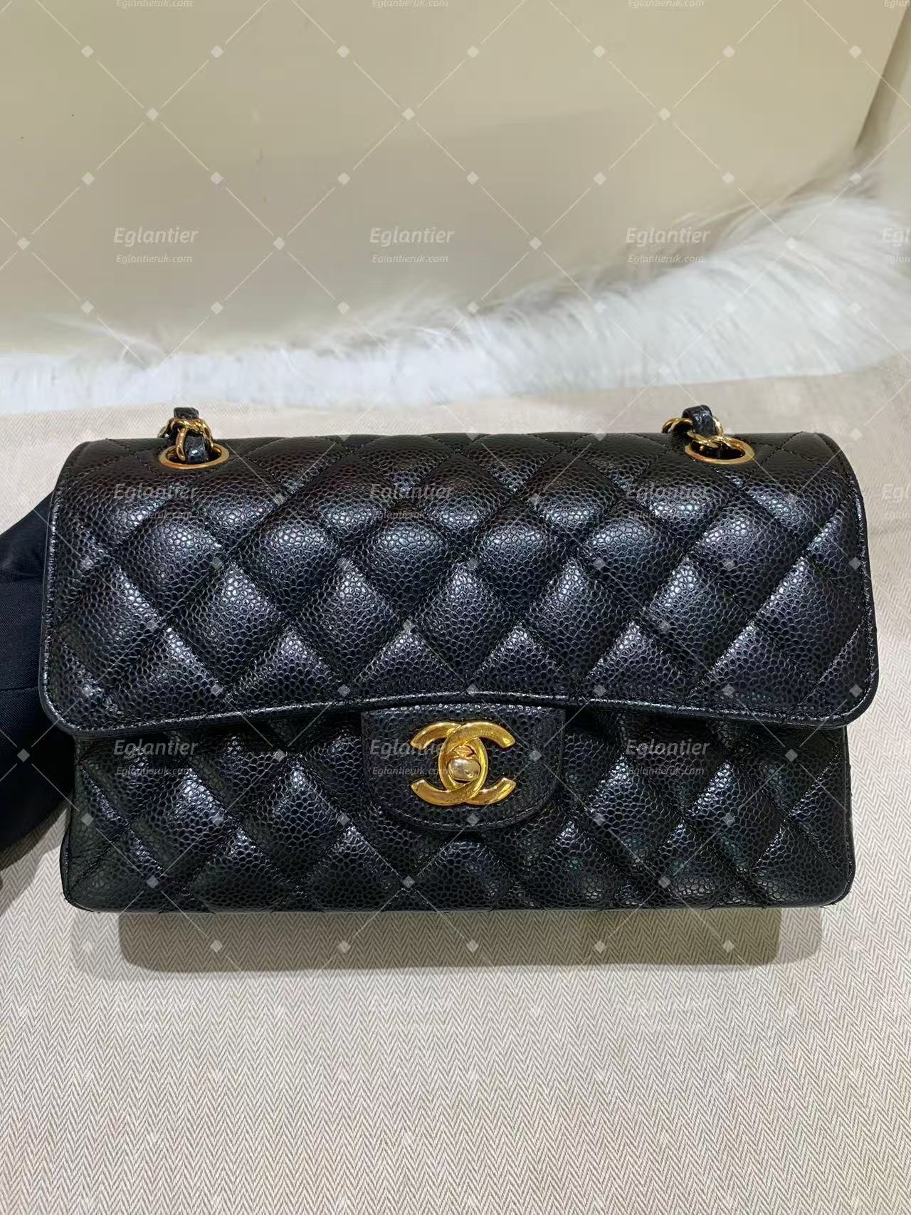 Chanel Classic Double Flap Bag | Small | Caviar Leather | Pre-Owned