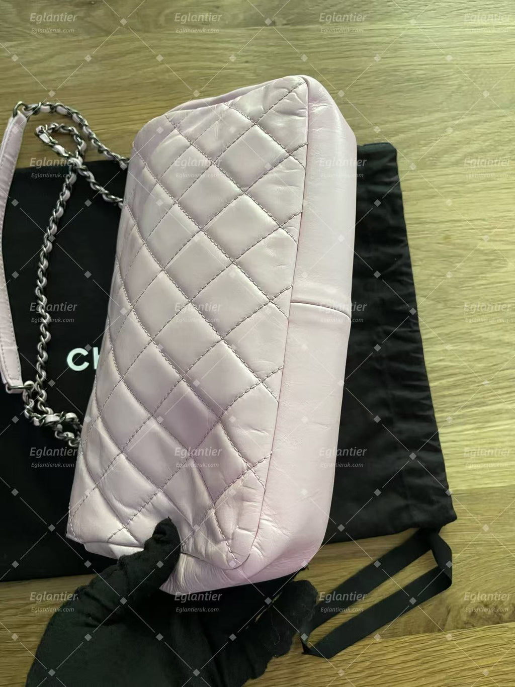 chanel flap bag  medium pink lambskin silver hardware
