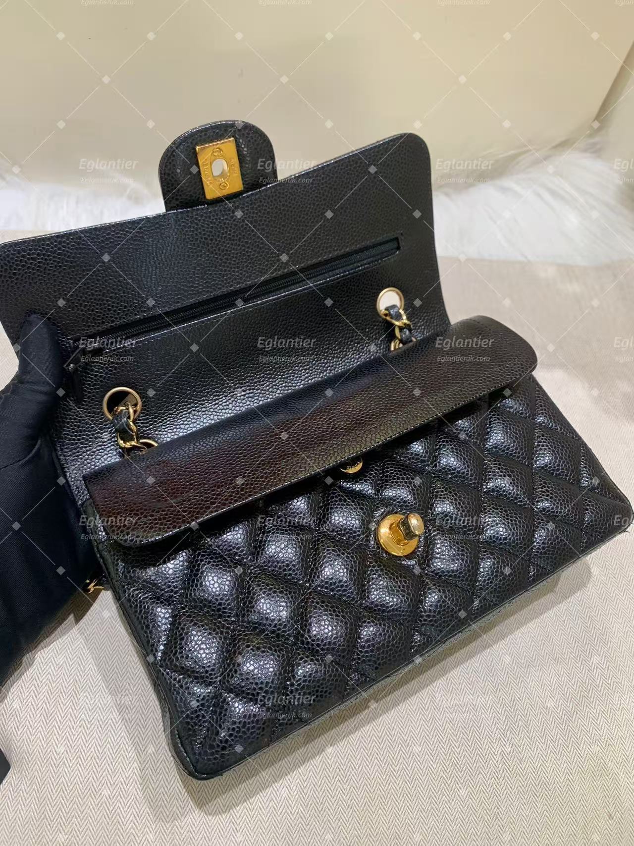 Chanel Classic Double Flap Bag | Small | Caviar Leather | Pre-Owned