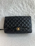 Chanel Classic Single Flap bag gold hardware lambskin jumbo