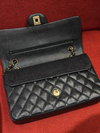 Chanel Timeless Classic Double Flap | Medium | Black Caviar | Gold Hardware | Pre-Owned|