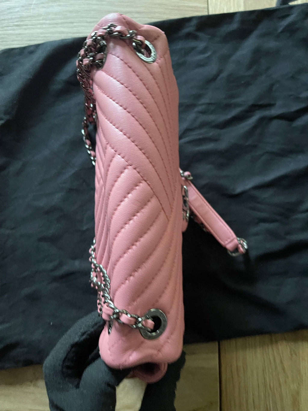 chanel flap bag pink medium lambskin