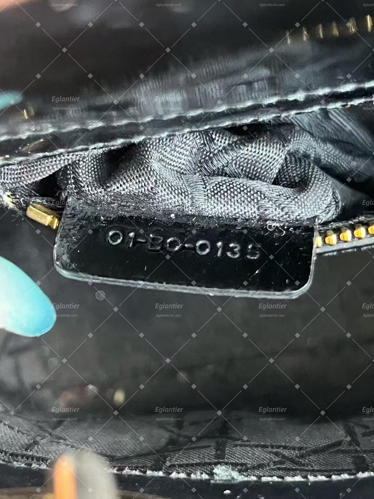 lady dior mini black patent leather gold hardware without strap