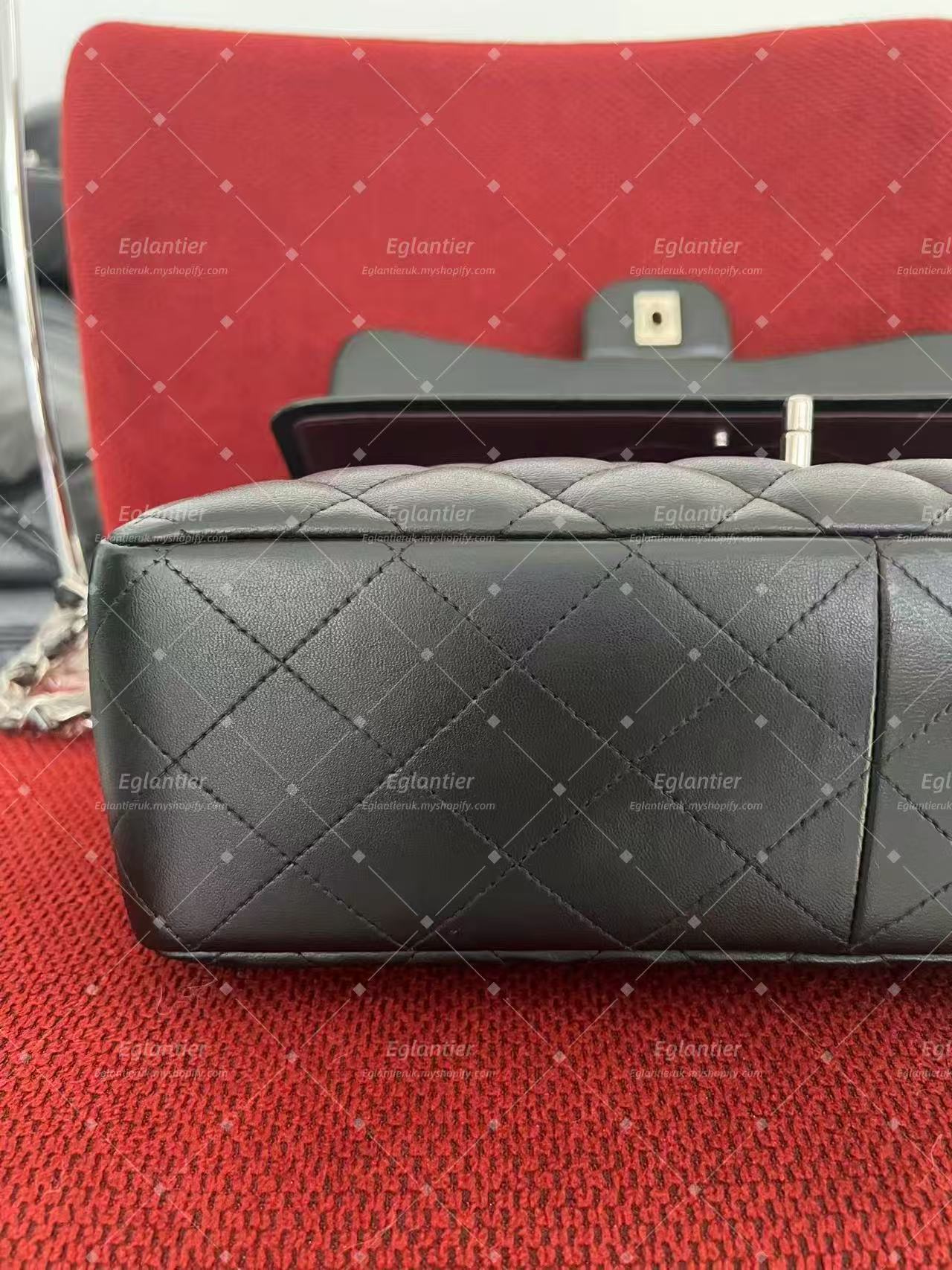 Chanel classic double flap bag lambskin jumbo