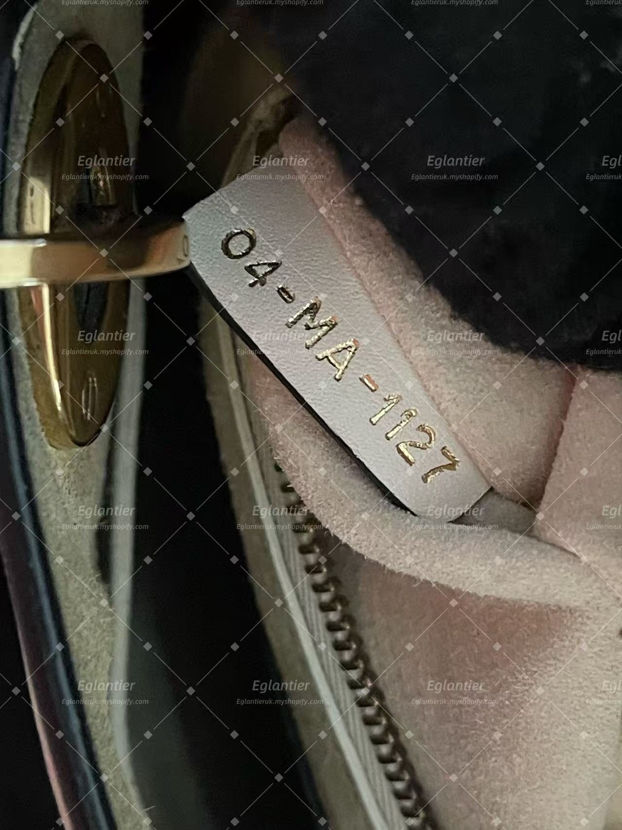 Lady dior min white calfskin with chain gold hardware