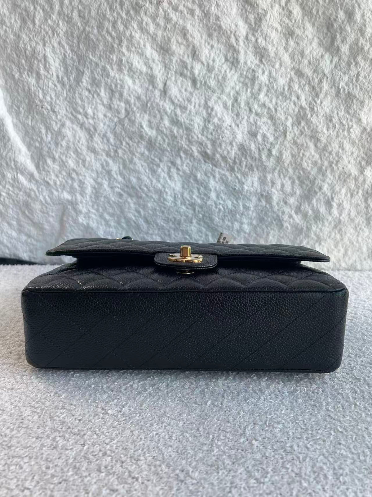 Chanel Timeless Classic Double Flap | Medium | Black Caviar | Gold Hardware | Microchip | Pre-Owned