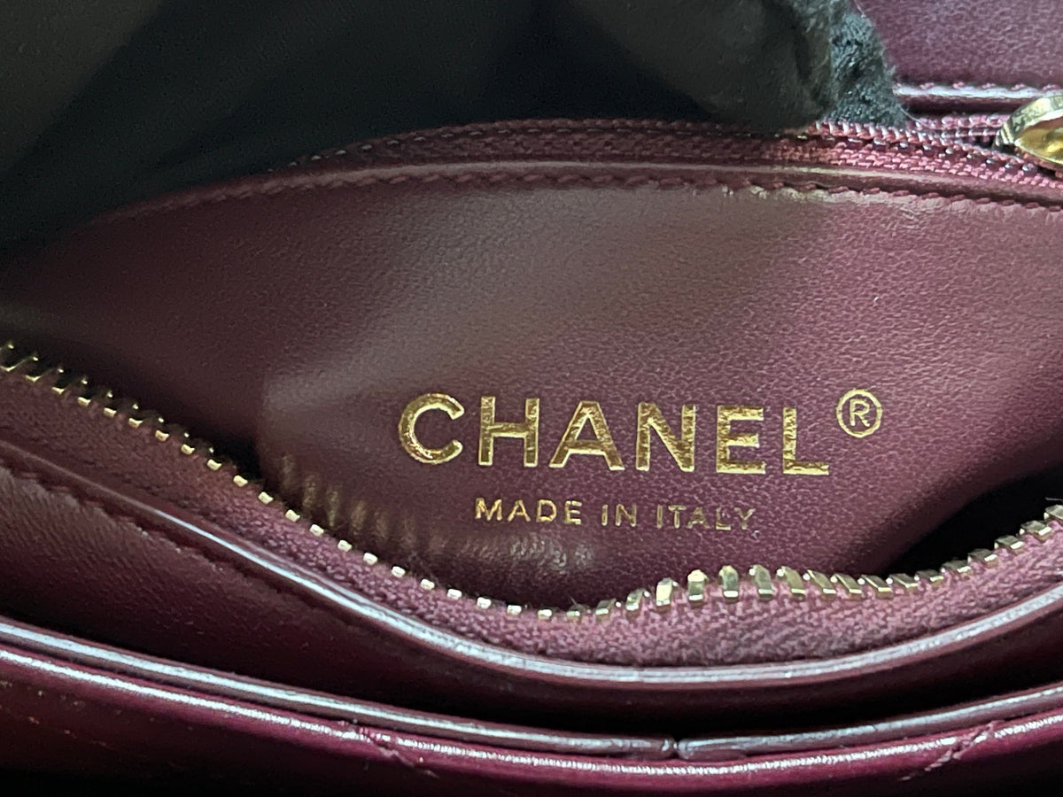 chanel flap bag red caviar leather