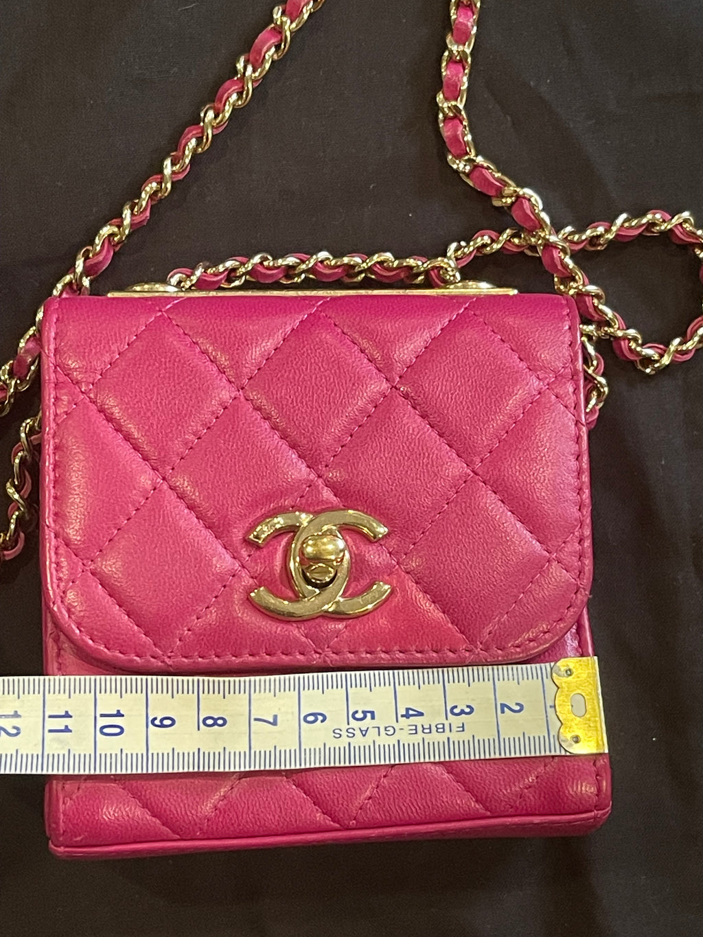 chanel small bag gold hardware pink
