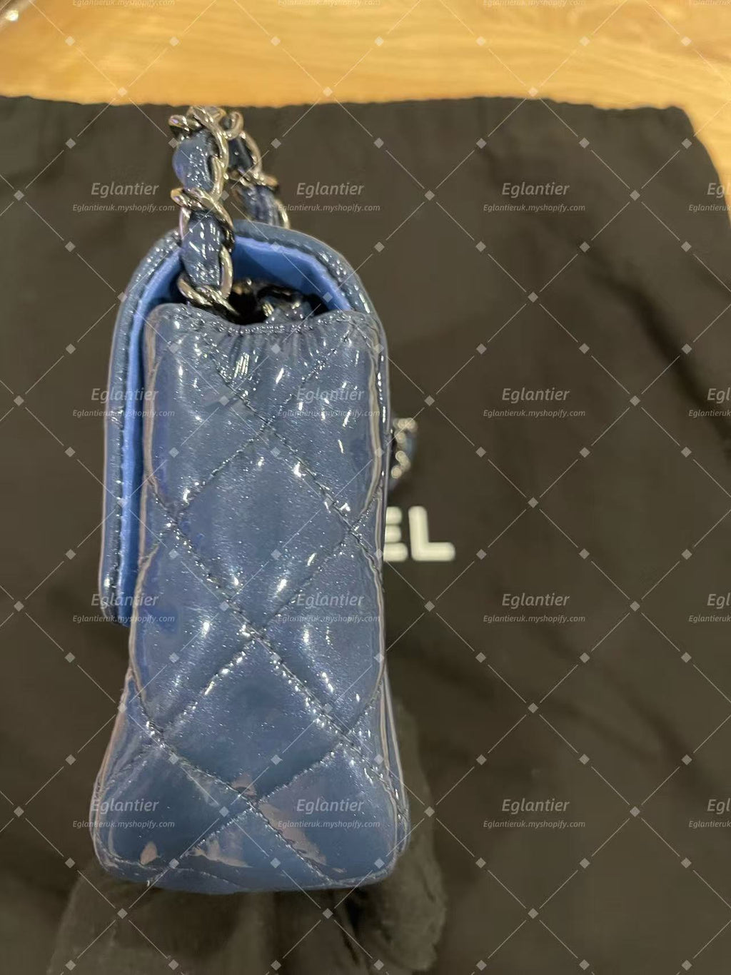 Chanel Timeless Classic flap mini rectangle  patent with ID card