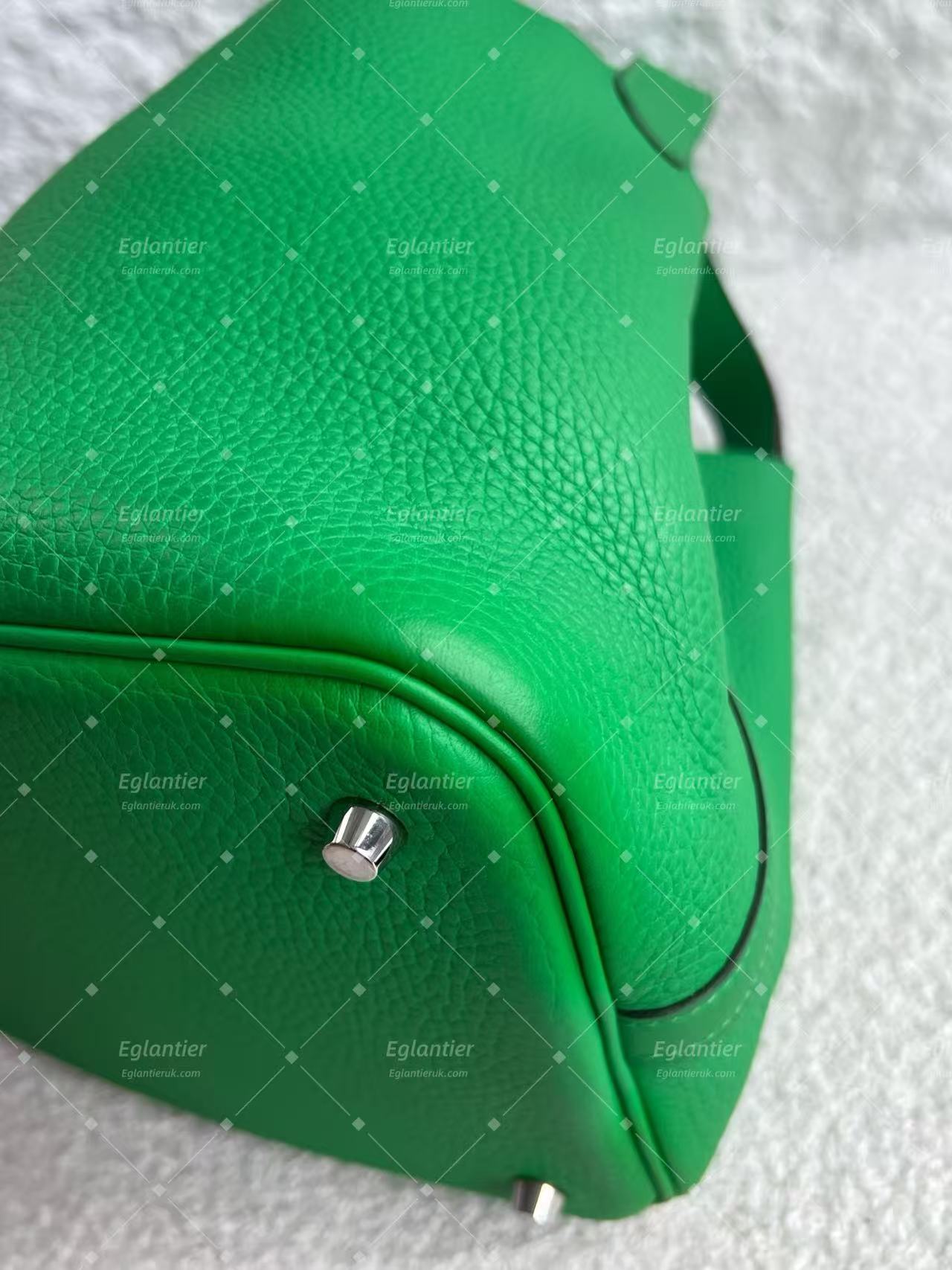 Hermès Picotin Lock 22 Green  Leather Palladium Hardware | Authentic Pre-Owned