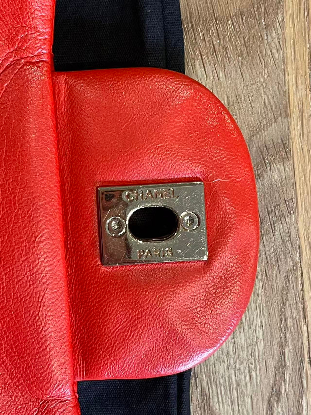 Chanel single flap bag red jumbo gold hardware lambskin