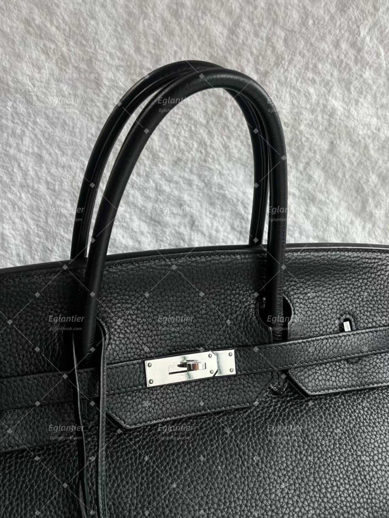 Hermès Birkin 40 Black Togo Leather Palladium Hardware | Authentic Pre-Owned