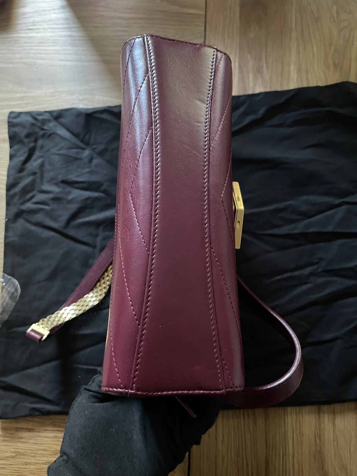 chanel flap bag red caviar leather