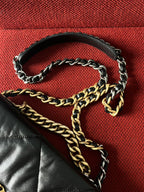 Chanel 19 Flap Bag Small Black Lambskin Mixed Gold&Silver Hardware
