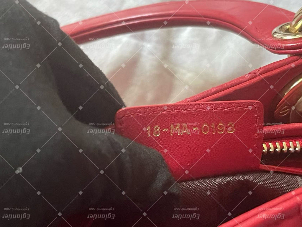 lady dior medium red lambskin