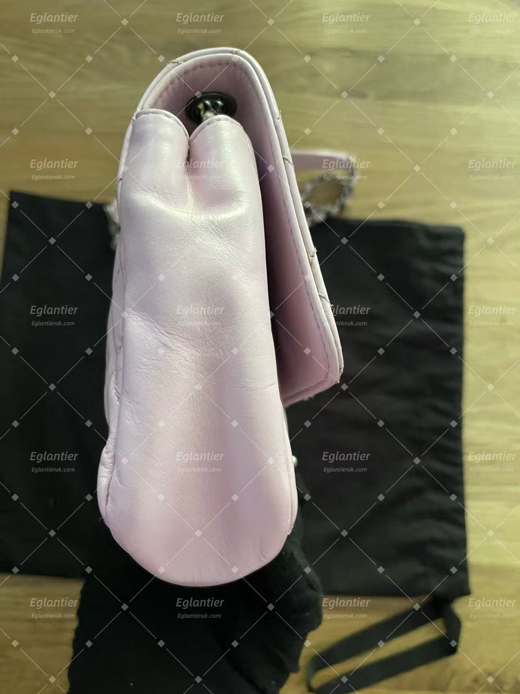 chanel flap bag  medium pink lambskin silver hardware