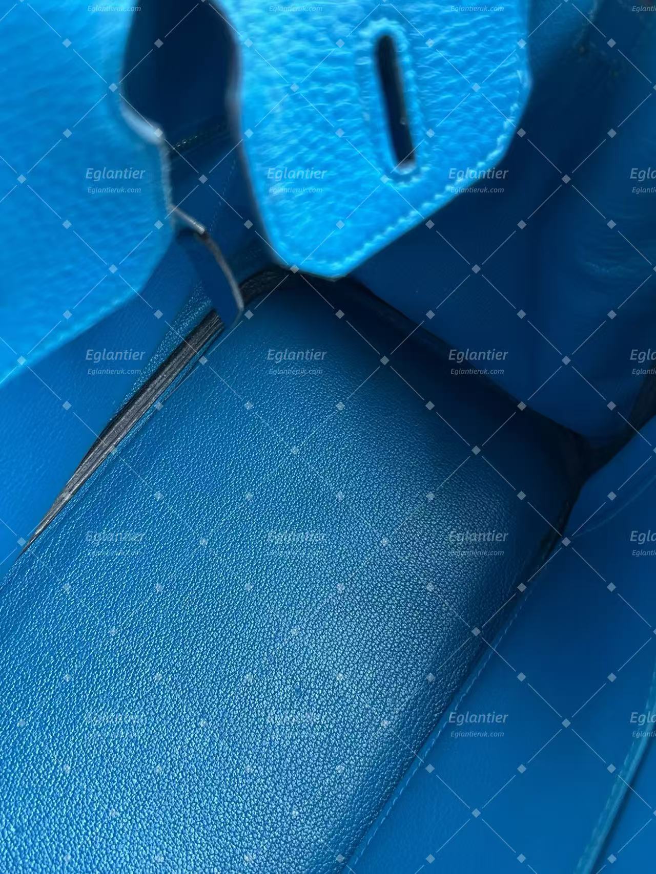 Hermès Birkin 30 Blue Togo Leather Palladium Hardware | Authentic Pre-Owned
