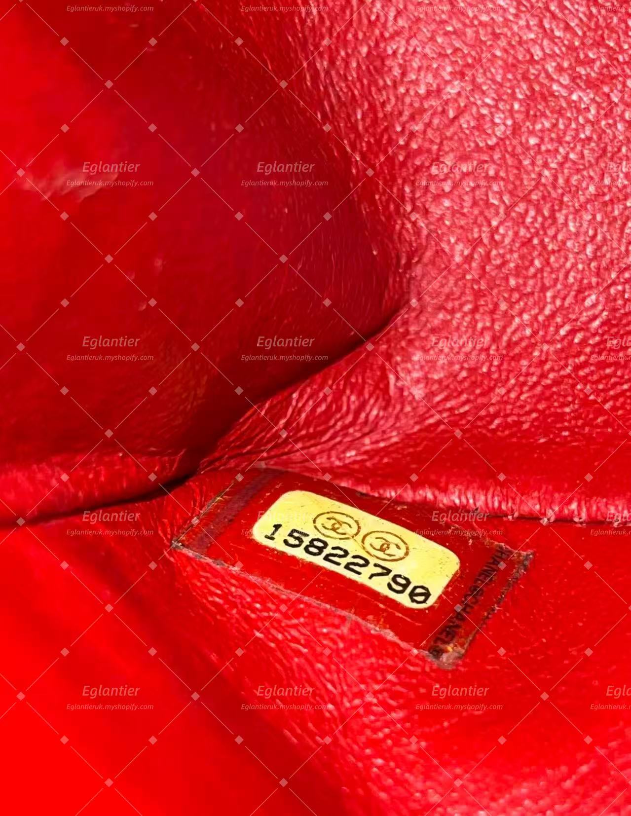 Chanel Timeless Classic double flap red lambskin medium