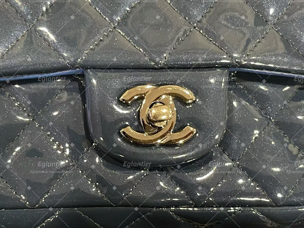 Chanel Timeless Classic flap mini rectangle  patent with ID card