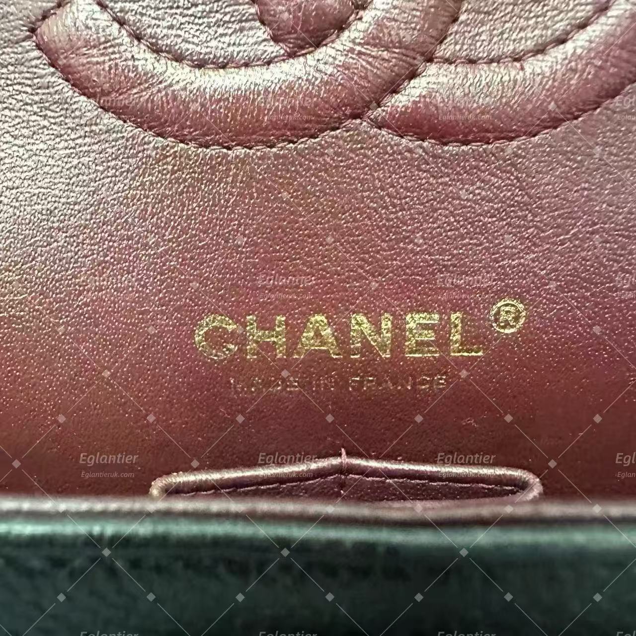Chanel Timeless Classic Double Flap | Medium | Black Caviar | Gold Hardware | Pre-Owned| ID CARD