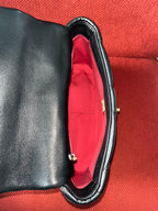 Chanel 19 Flap Bag Small Black Lambskin Mixed Gold&Silver Hardware