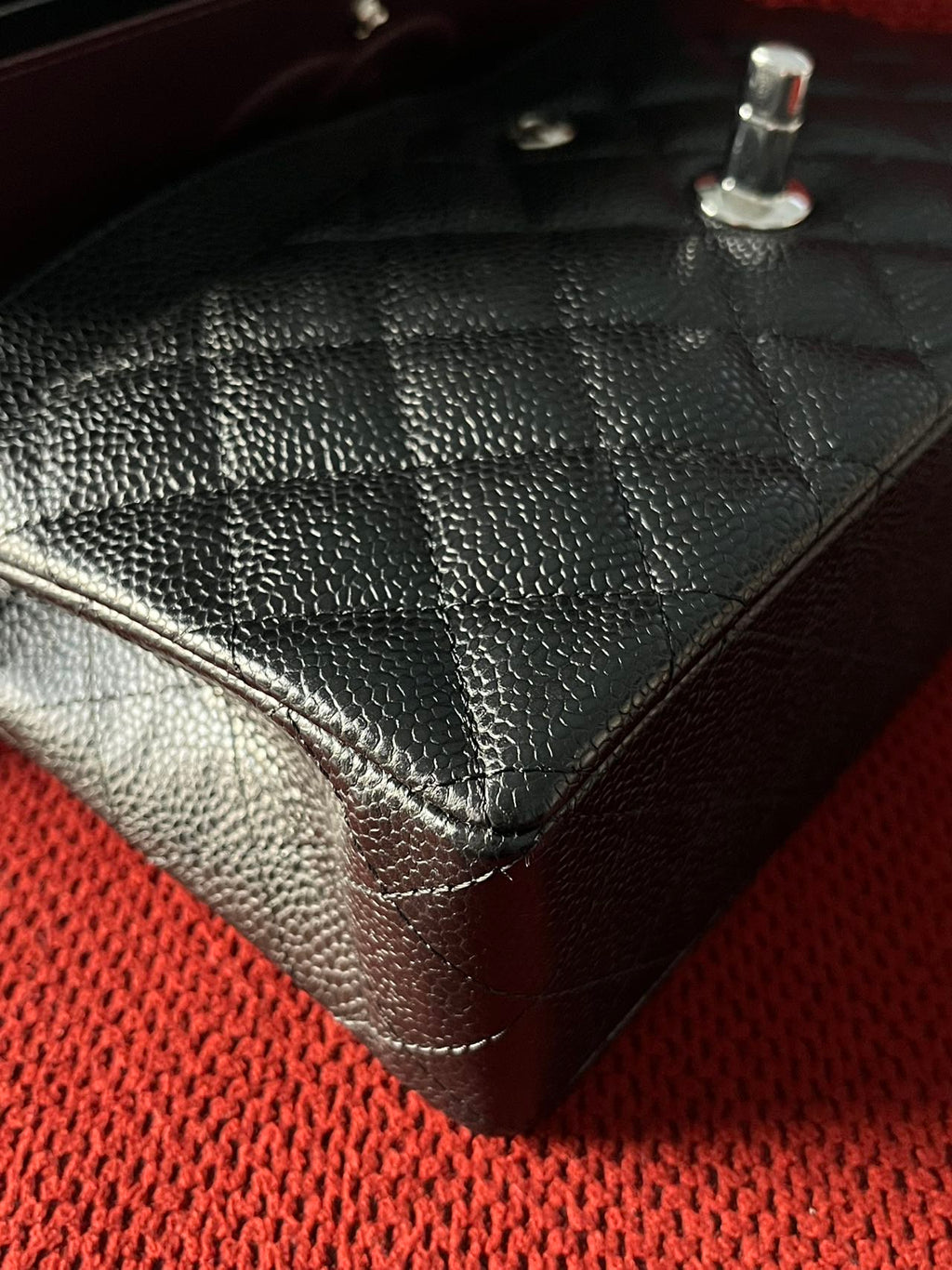 Chanel Timeless Classic Double Flap | small| Black Caviar | silver Hardware | Pre-Owned|microchip year 2023