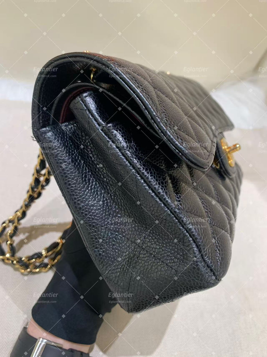 Chanel Classic Double Flap Bag | Small | Caviar Leather | Pre-Owned