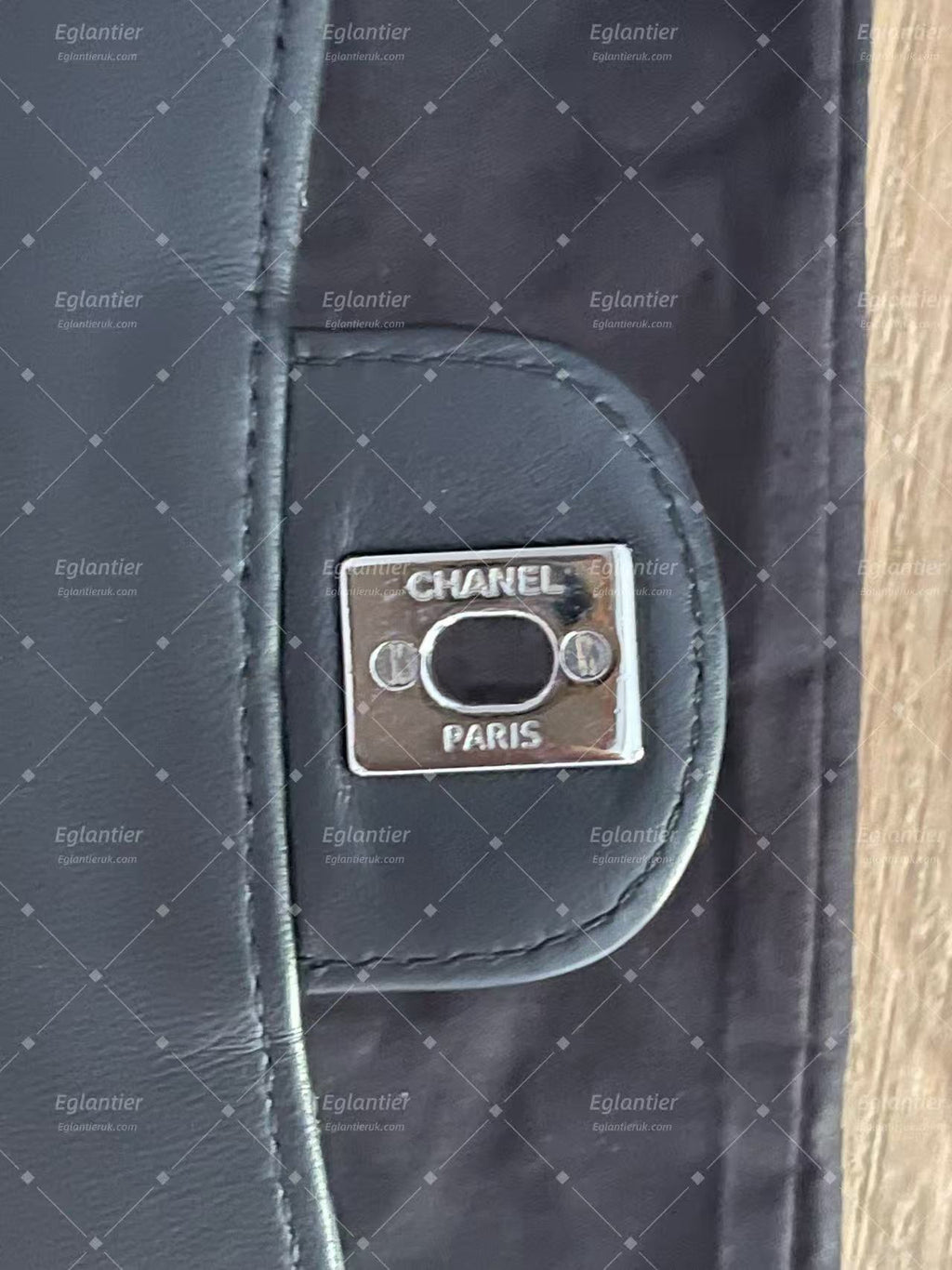 chanel black flap bag lambskin silver hardware