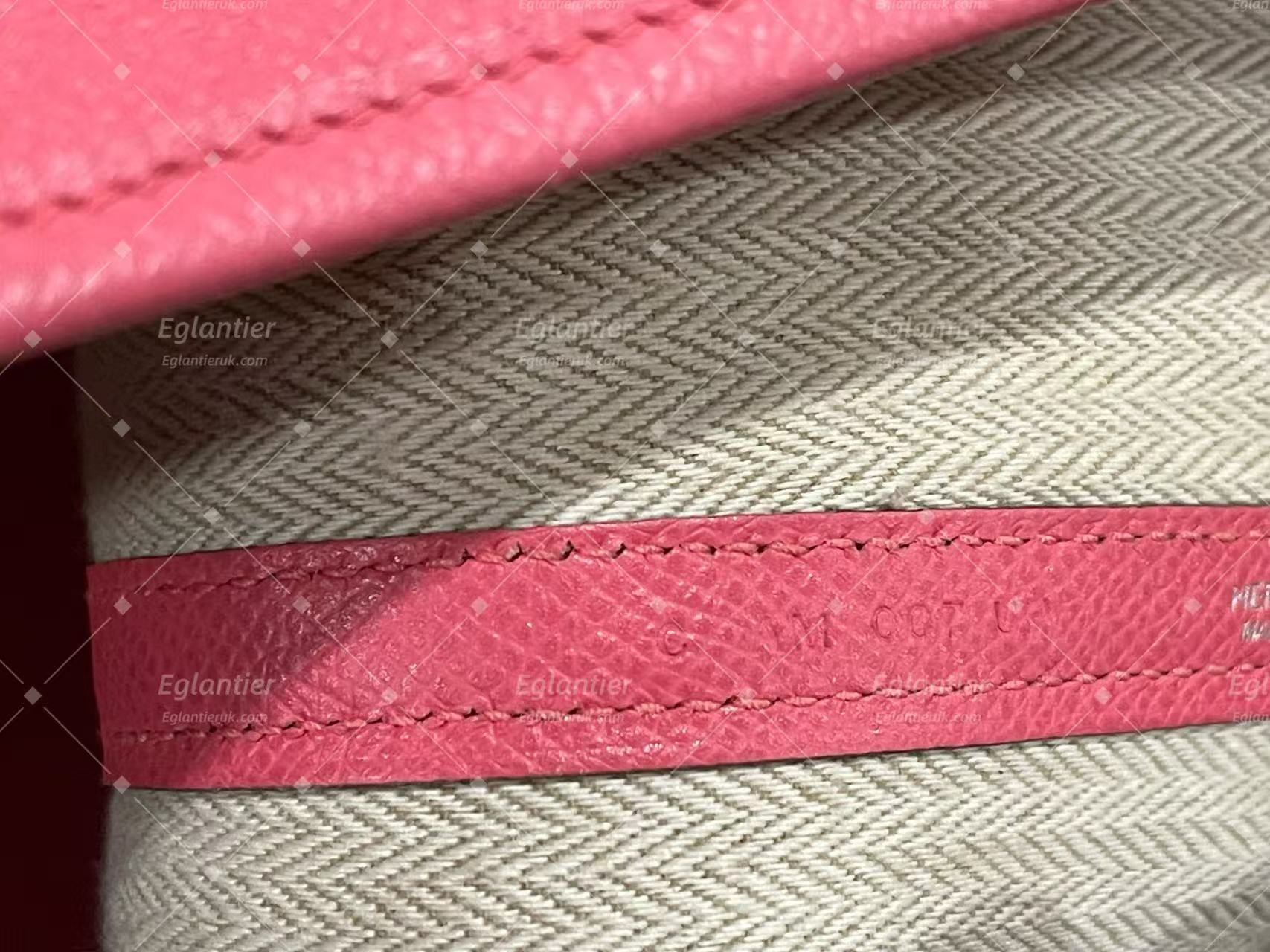 Hermes Garden Party 30 Pink silver hardware