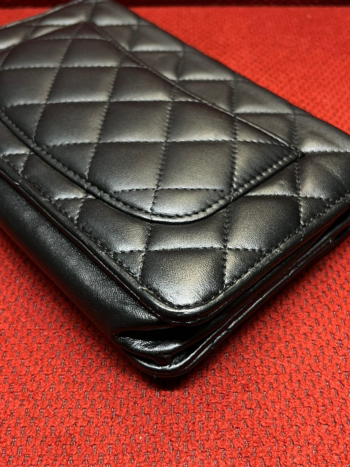 Chanel Timeless Wallet On Chain WOC lambskin silver hardware