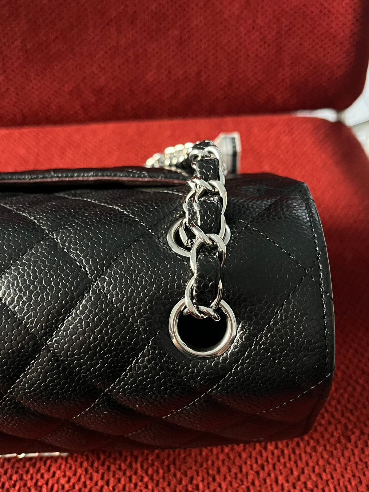 Chanel Timeless Classic Double Flap | small| Black Caviar | silver Hardware | Pre-Owned|microchip year 2023