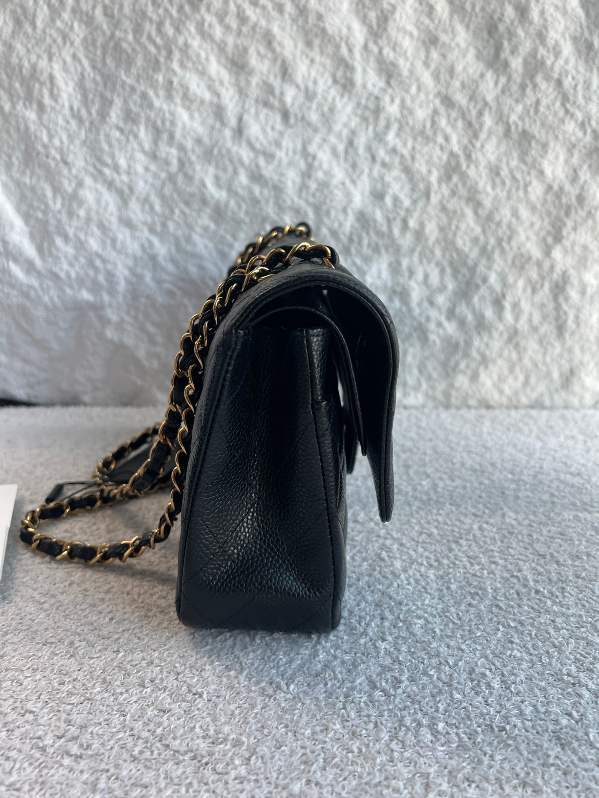 Chanel Timeless Classic Double Flap | Medium | Black Caviar | Gold Hardware | Microchip | Pre-Owned