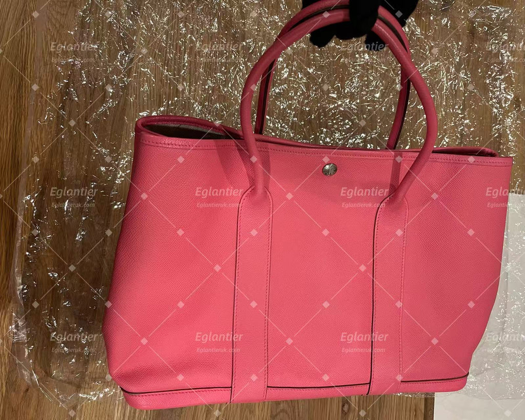 Hermes Garden Party 30 Pink silver hardware