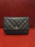 Chanel Timeless Wallet On Chain WOC caviar gold hardware