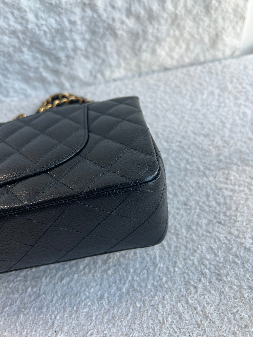 Chanel Timeless Classic Double Flap | Medium | Black Caviar | Gold Hardware | Microchip | Pre-Owned