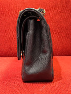 Chanel Timeless Classic Double Flap | Medium | Black Caviar | Gold Hardware | Pre-Owned|