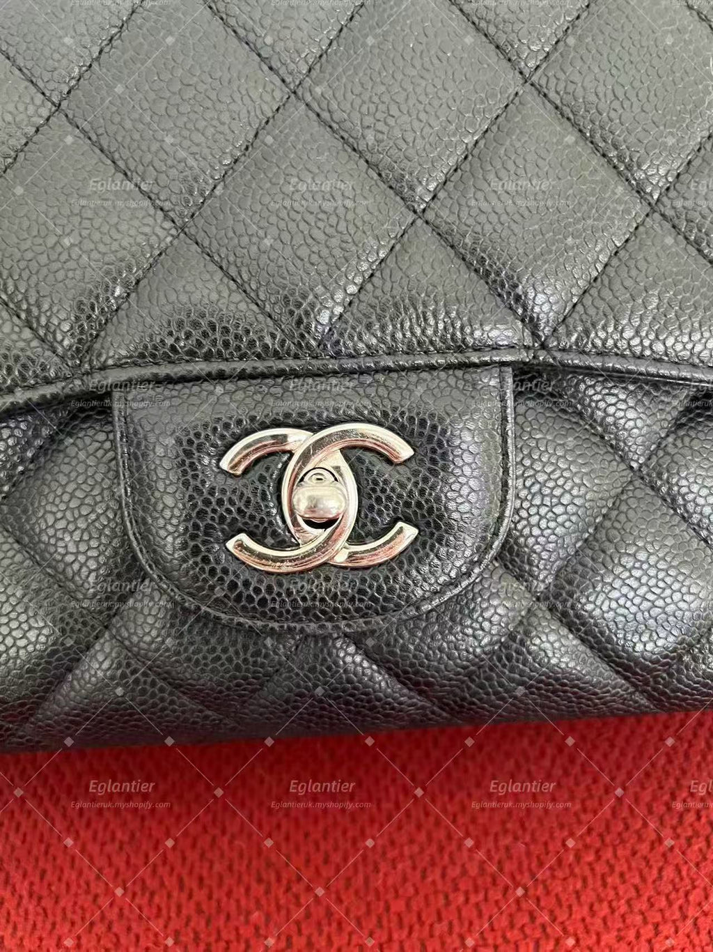 Chanel Timeless Classic single flap bag caviar black jumbo