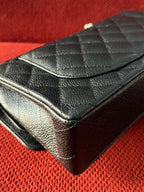 Chanel Timeless Classic Double Flap | small| Black Caviar | silver Hardware | Pre-Owned|microchip year 2023