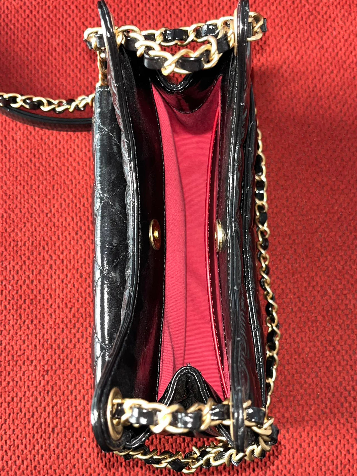 Chanel small hobo bag black crinkled calfskin gold hardware