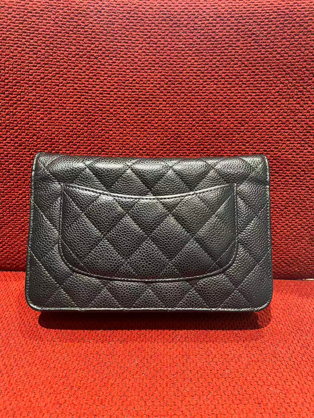 Chanel Timeless Wallet On Chain WOC caviar gold hardware
