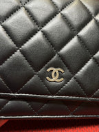 Chanel Timeless Wallet On Chain WOC lambskin silver hardware