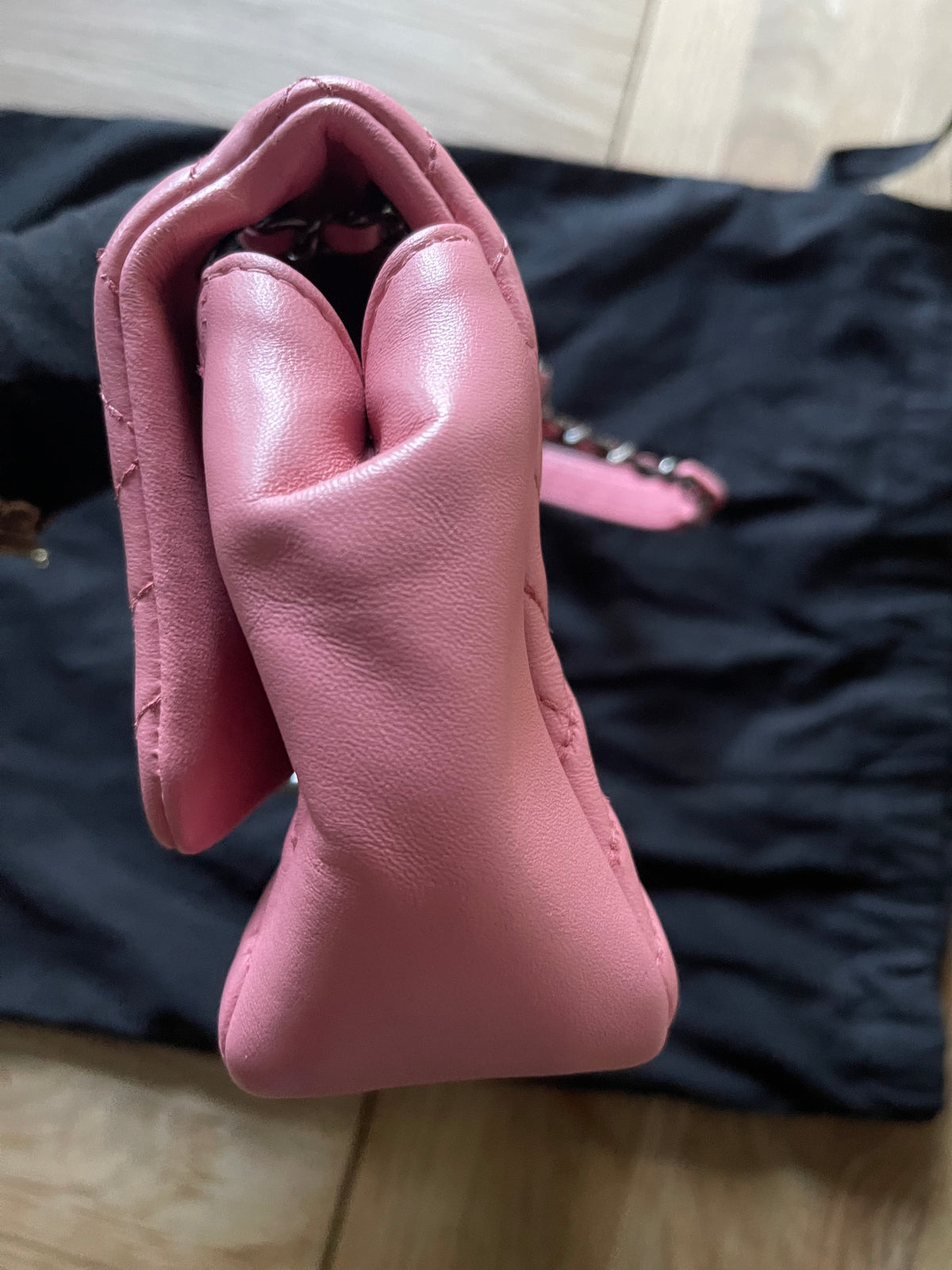 chanel flap bag pink medium lambskin