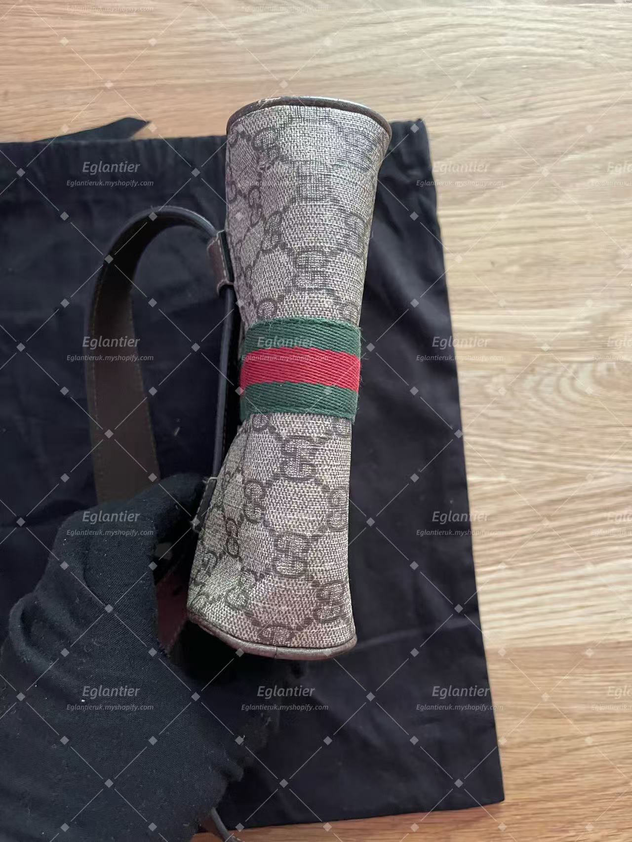 Gucci GG Supreme Monogram Web Small Ophidia Belt Bag