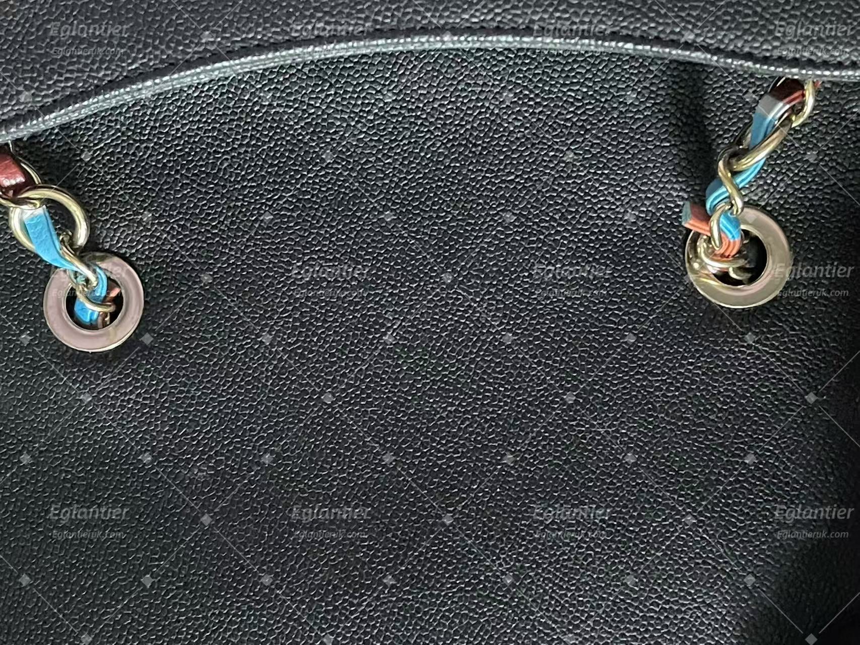 chanel small black flap bag with ID card gold hardware