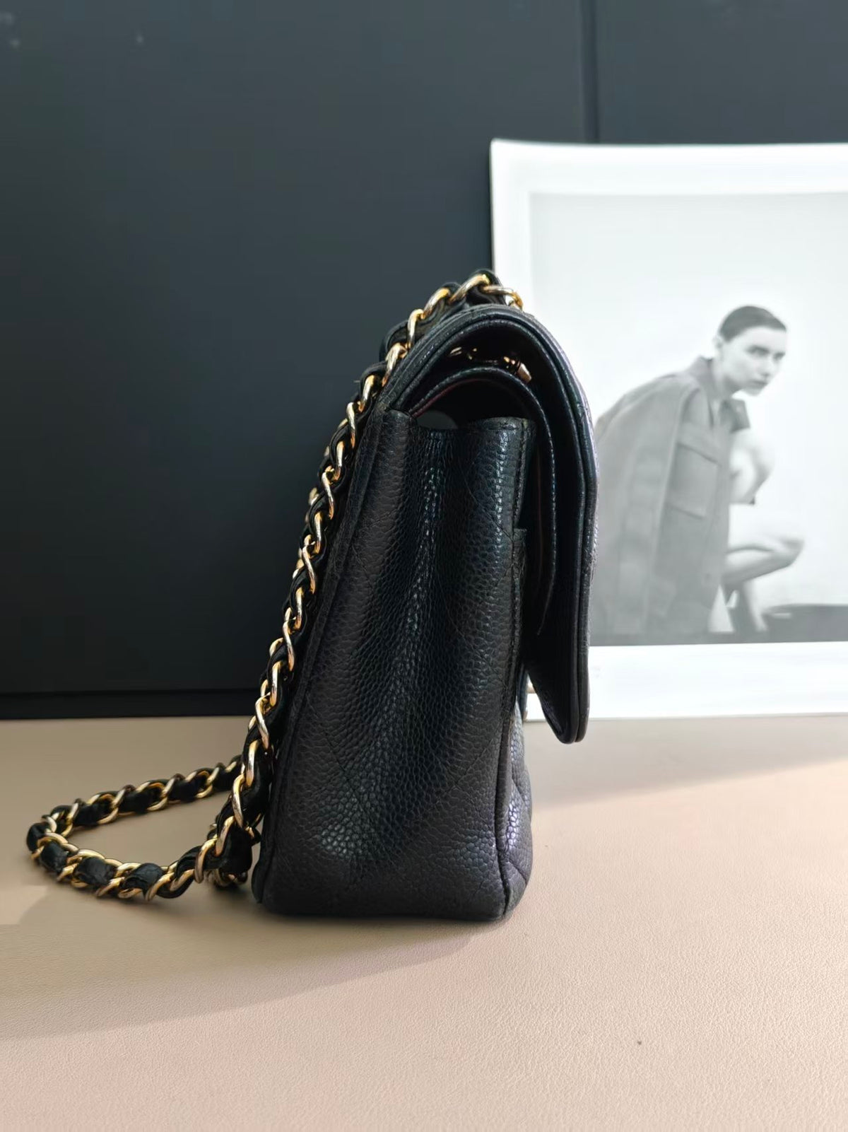 Chanel Timeless Classic Double Flap | Medium | Black Caviar | Gold Hardware | Pre-Owned |