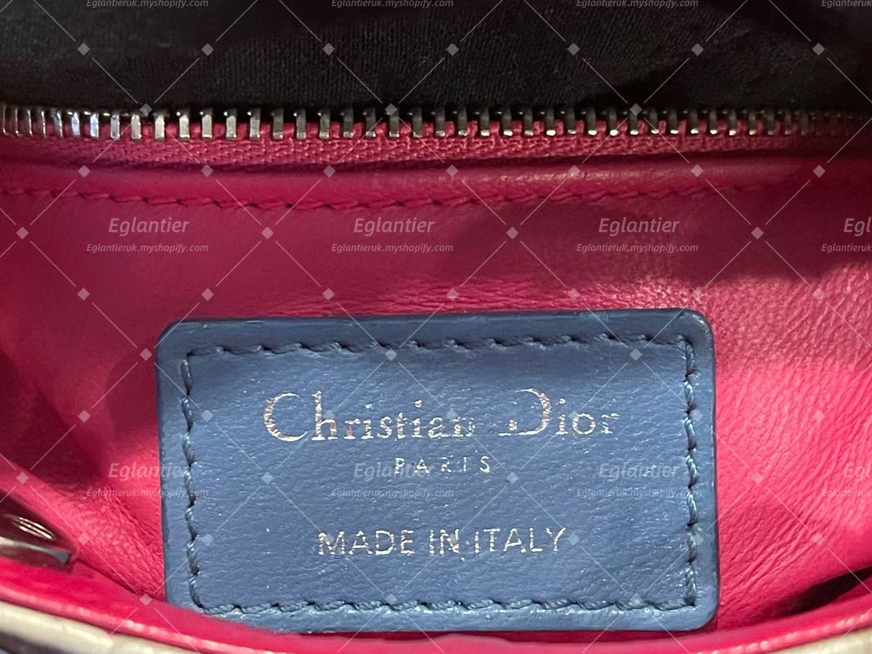 Lady dior mini lambskin