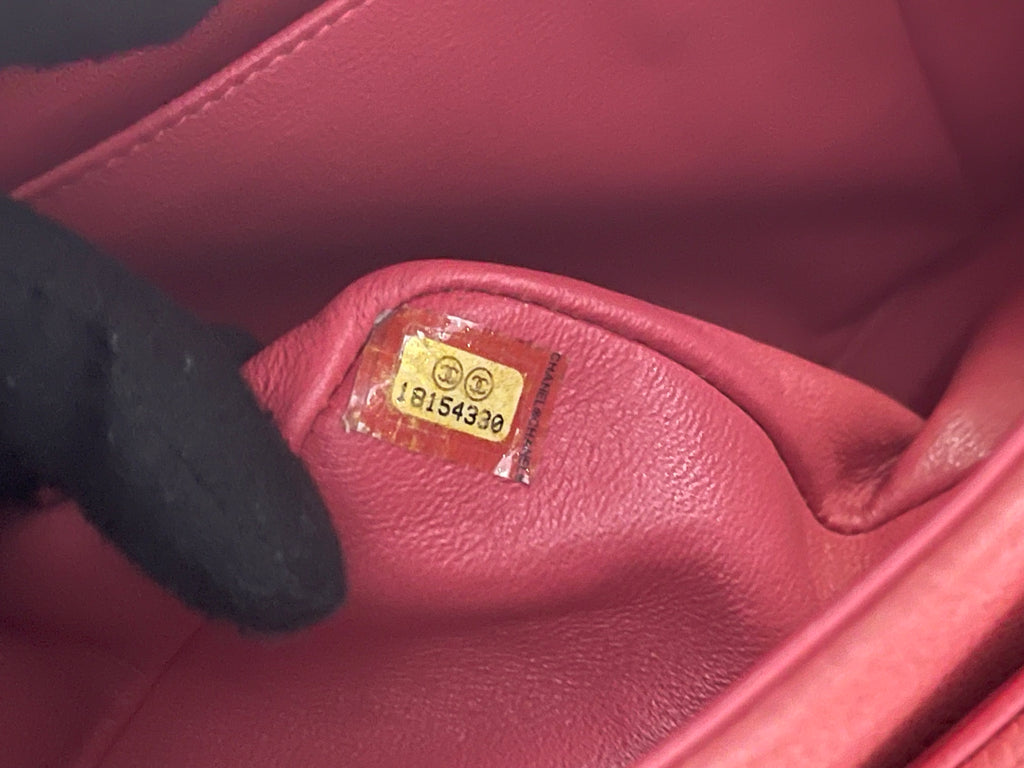 Chanel double flap bag red caviar jumbo silver gold hardware