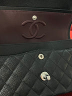Chanel Timeless Classic Double Flap | small| Black Caviar | silver Hardware | Pre-Owned|microchip year 2023