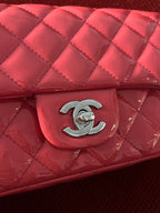 Chanel Timeless Classic flap mini rectangle patent pink